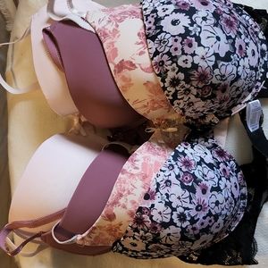 Push up under wire bras